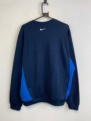 Vintage 90s Navy and Blue Nike Sweatshirt Men's XL