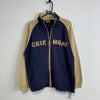 Navy and Beige Cheimgau Track Jacket Men's Medium