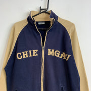 Navy and Beige Cheimgau Track Jacket Men's Medium