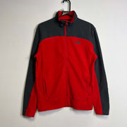 Red Grey Softshell Jacket Mens Small North Face