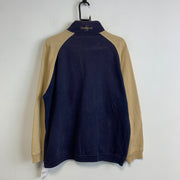 Navy and Beige Cheimgau Track Jacket Men's Medium