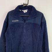 Navy Columbia Fleece Jacket Women's Small