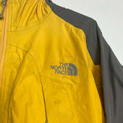 Yellow Grey North Face Jacket Raincoat Womens Medium