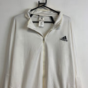 White Adidas Track Jacket Men's XL