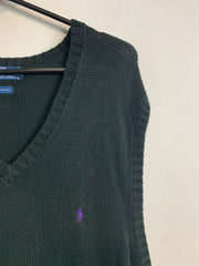 Black Polo Ralph Lauren Knitwear Vest Men's XXXL