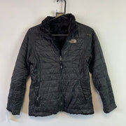 Black North Face Reversible Sherpa Fleece Jacket Girl's Large