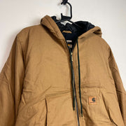 Brown Carhartt Reworked Workwear Jacket Men's Small