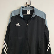 Black and Grey Adidas Track Jacket Men's XL