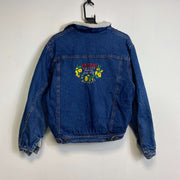 Vintage Blue Sherpa Denim Jacket Womens Small