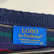 Vintage Pendleton Grandad Knit Jumper Sweater XL