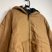 Brown Carhartt Reworked Workwear Jacket Men's XL