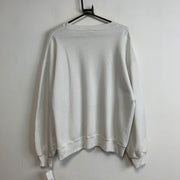 Vintage 90s White Russell Athletic Blank Sweatshirt Men's Large