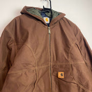 Brown Carhartt Reworked Workwear Jacket Men's Large