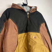 Multicolour Carhartt Reworked Workwear Jacket Men's Large