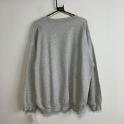 Vintage Grey Graphic Print Sweatshirt Men's XL