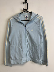 Vintage 90s Blue Adidas zip up Hoodie Women's Large