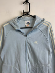 Vintage 90s Blue Adidas zip up Hoodie Women's Large