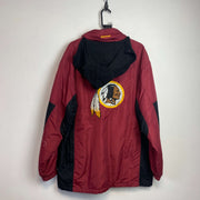 Red NFL Washington Redskins Quilted jacket Men's Large