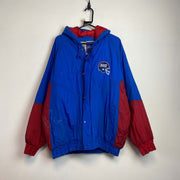 Vintage Blue and Red NFL Game Day New York Giants Quilted Jacket Men's XL