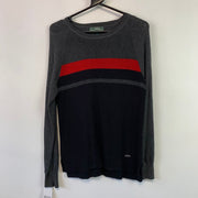 Grey Black Red Ralph Lauren Knitwear Jumper Women's Large