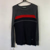 Grey Black Red Ralph Lauren Knitwear Jumper Women's Large