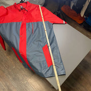 Red and Grey Windbreaker Men's XXL