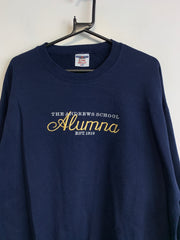 Navy Embroidery Sweatshirt Men's XL