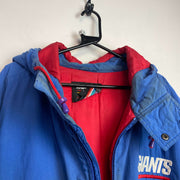 Vintage 90s Blue NFL New York Giants Quilted Jacket Men's XXL