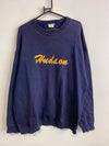 Navy Embroidery Sweatshirt Men's Large