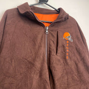 Vintage Orange and Brown Pro Player Reversible NFL Jacket Men's Large