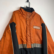 Black and Orange Starter Texas Longhorns NFL Jacket Men's Large