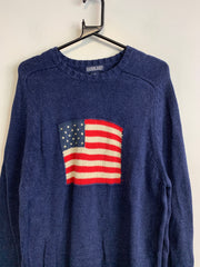 Navy Lands End Knitwear Sweater Women's XL