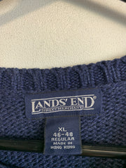 Navy Lands End Knitwear Sweater Women's XL