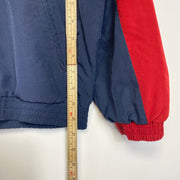 Vintage 00s Red Navy Adidas Windbreaker Jacket Small