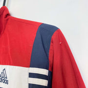 Vintage 00s Red Navy Adidas Windbreaker Jacket Small