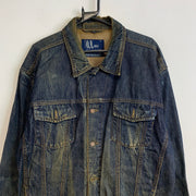 Washed Denim Jacket Men's Large