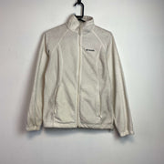 Cream White Columbia zip up Fleece Men's Small