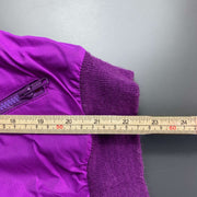 Vintage Purple L.L Bean Fleece Lined Bomber Jacket Womens Medium
