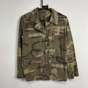 Green Army Military Field Jacket XS