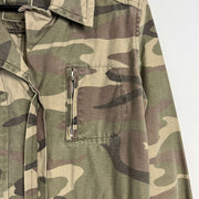 Green Army Military Field Jacket XS