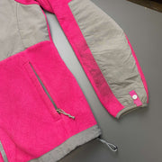 Pink and Grey North Face Denali Fleece Women's Small