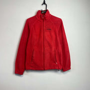 Red Columbia zip up Fleece Medium