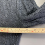 Black Lauren Ralph Lauren Collared Knit Sweater Jumper Womens Large