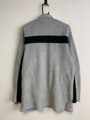 00s Grey and Navy Umbro Fleece Women's Large