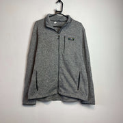 Grey L.L.Bean zip up Fleece Men's Large