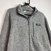 Grey L.L.Bean zip up Fleece Men's Large