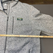 Grey L.L.Bean zip up Fleece Men's Large