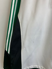 White and Green NBA Adidas Hoodie Men's XL