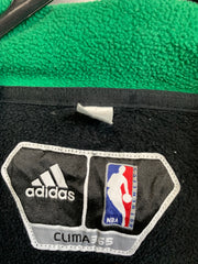 White and Green NBA Adidas Hoodie Men's XL