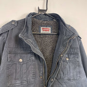 Navy Levi's Fleece Lined Field Jacket Large